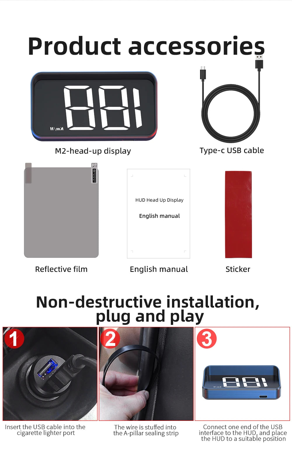 Car HUD Head-Up Display M2 GPS | Seda One