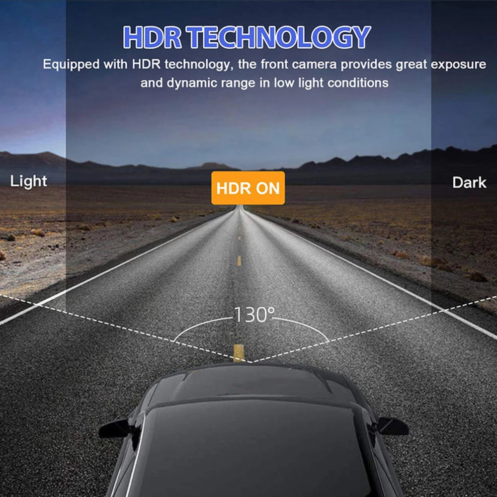 Dash Cam 4K Triple Lens — كاميرا تسجيل احترافية