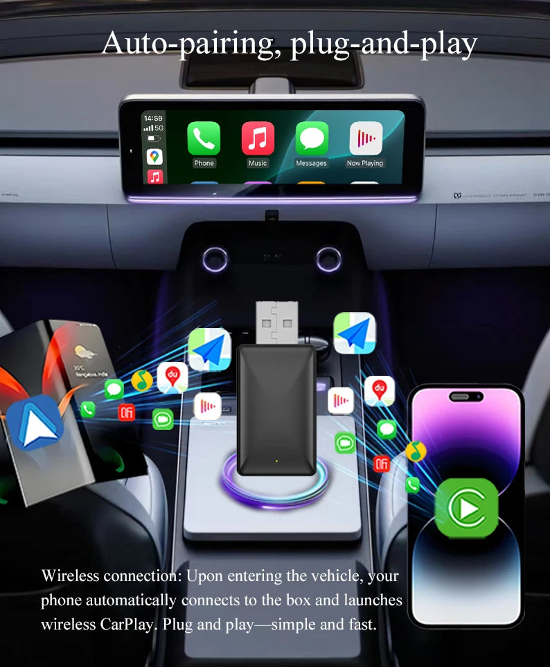 Wireless CarPlay Adapter — Plug & Play | Seda One