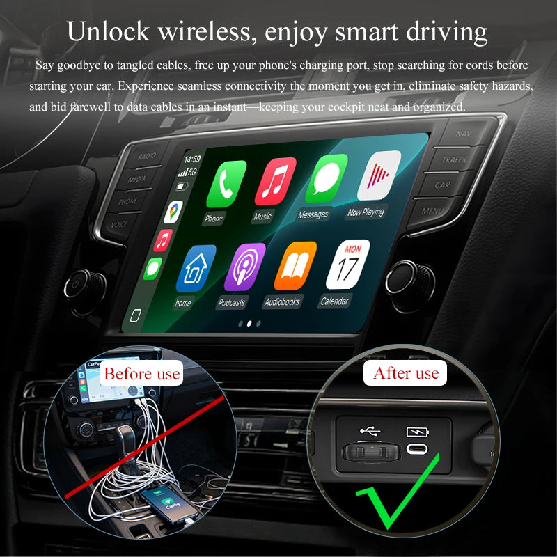 Wireless CarPlay Adapter — Plug & Play | Seda One