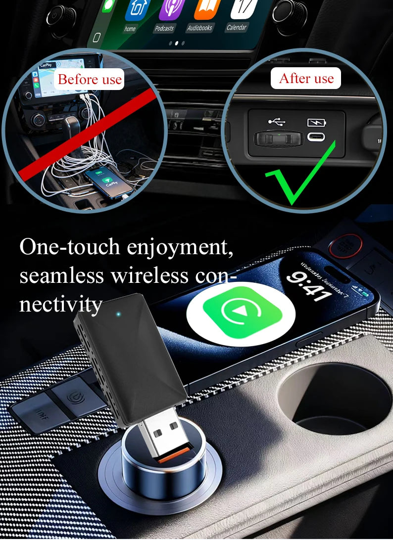 Wireless CarPlay Adapter — Plug & Play | Seda One