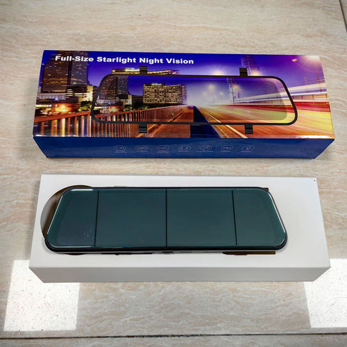 10 Inch Full Screen Dash Cam with WIFI Dual Recording